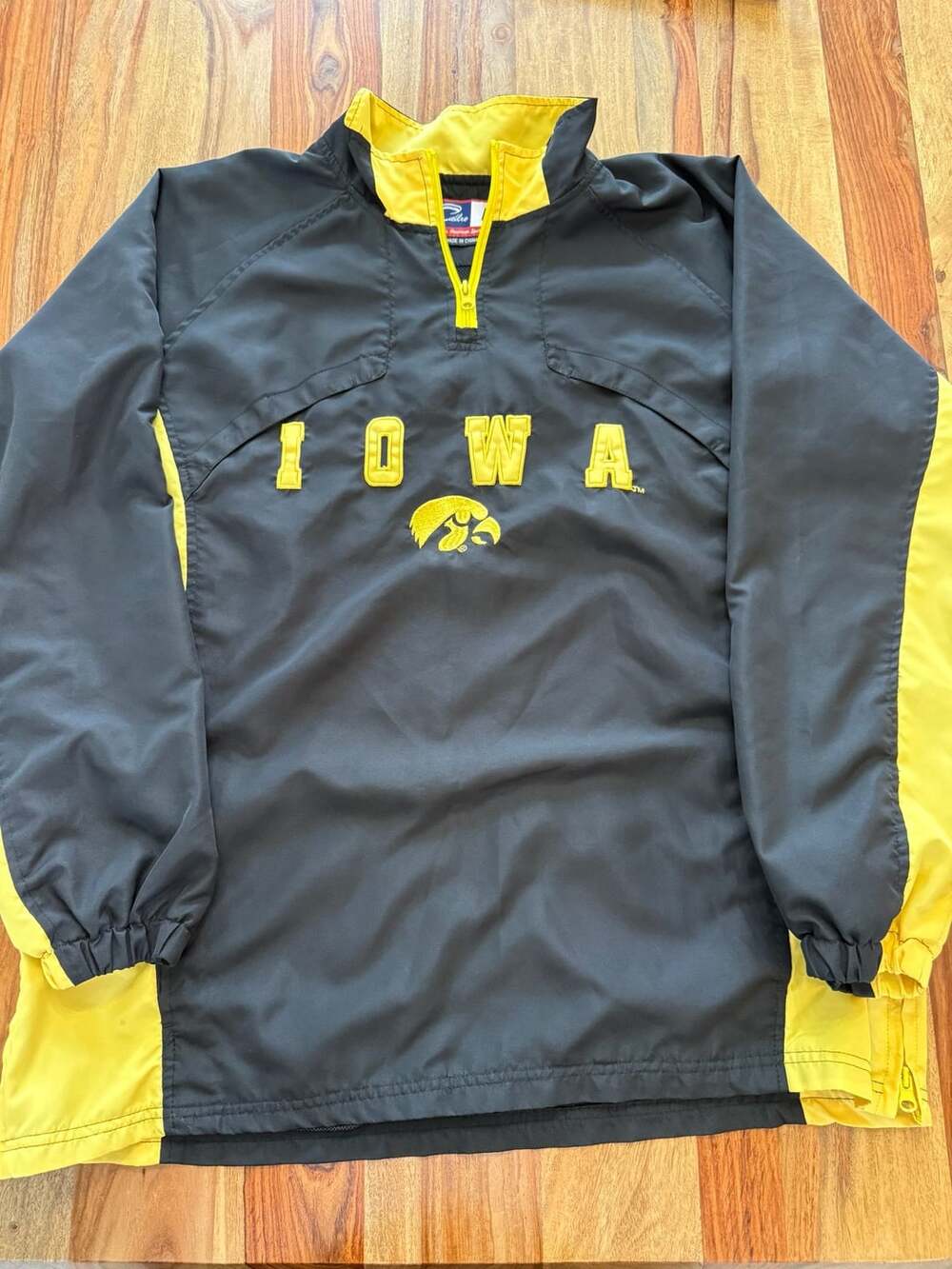 Vintage Iowa Hawkeyes 1/4 Zip Pullover Jacket Size L